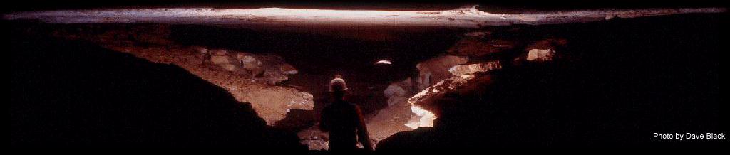 Full-width image inside the cave